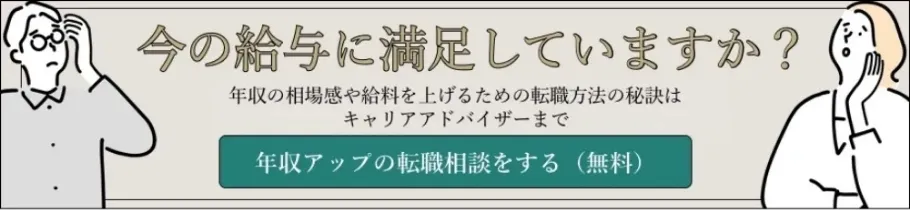 今の給与に満足してますか？
